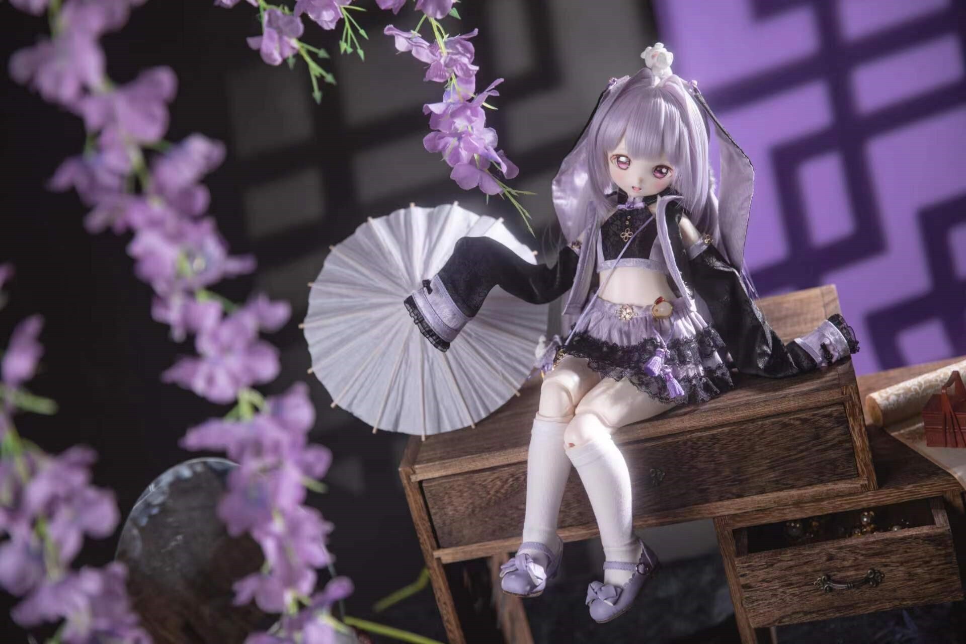 ♡ドール服♡「チャイナタウン黒と紫の限定色」 | Dream Dolls