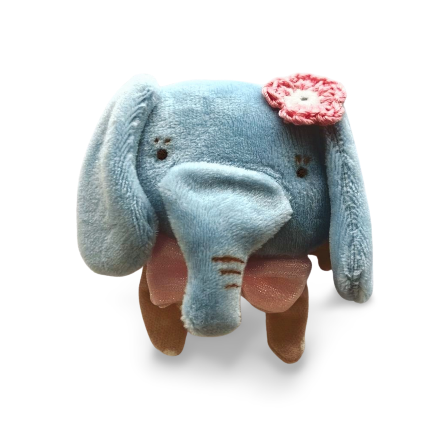 ピンクの花飾り×ピンク蝶ネクタイ（正面）