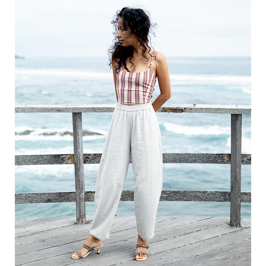 WITH SOPHIA BIKINI TOP-STRIPES