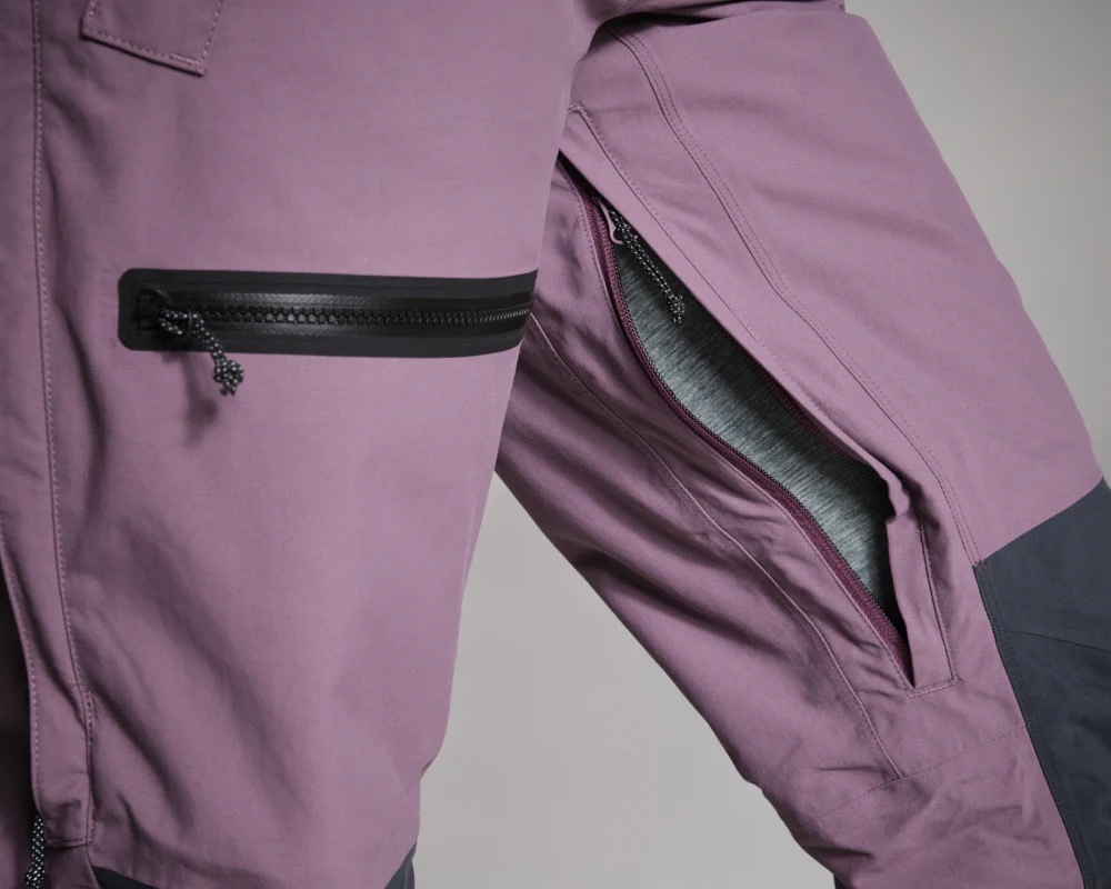 ジッパー付きベンチレーション