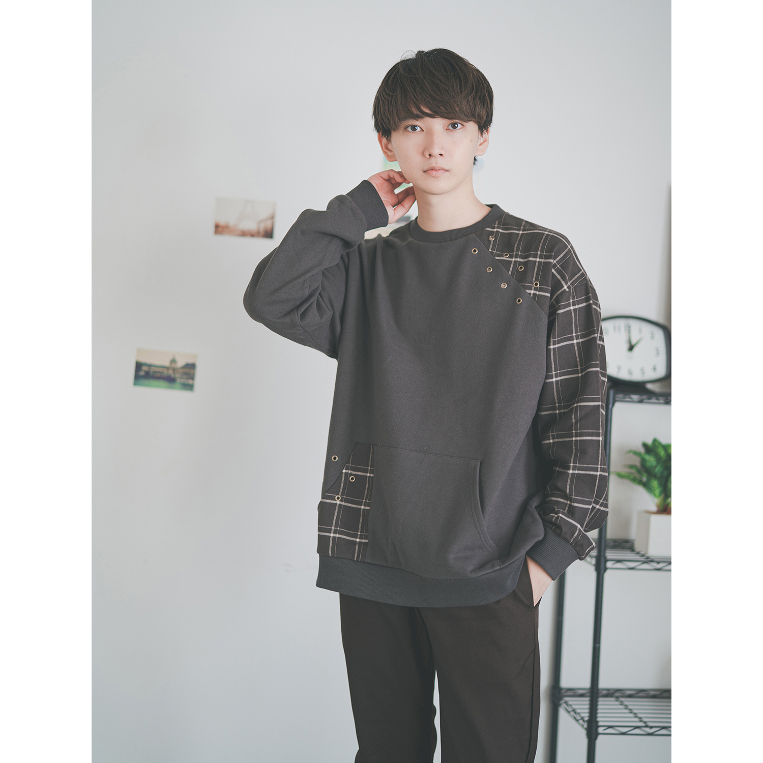 177cm ブラウン L着用