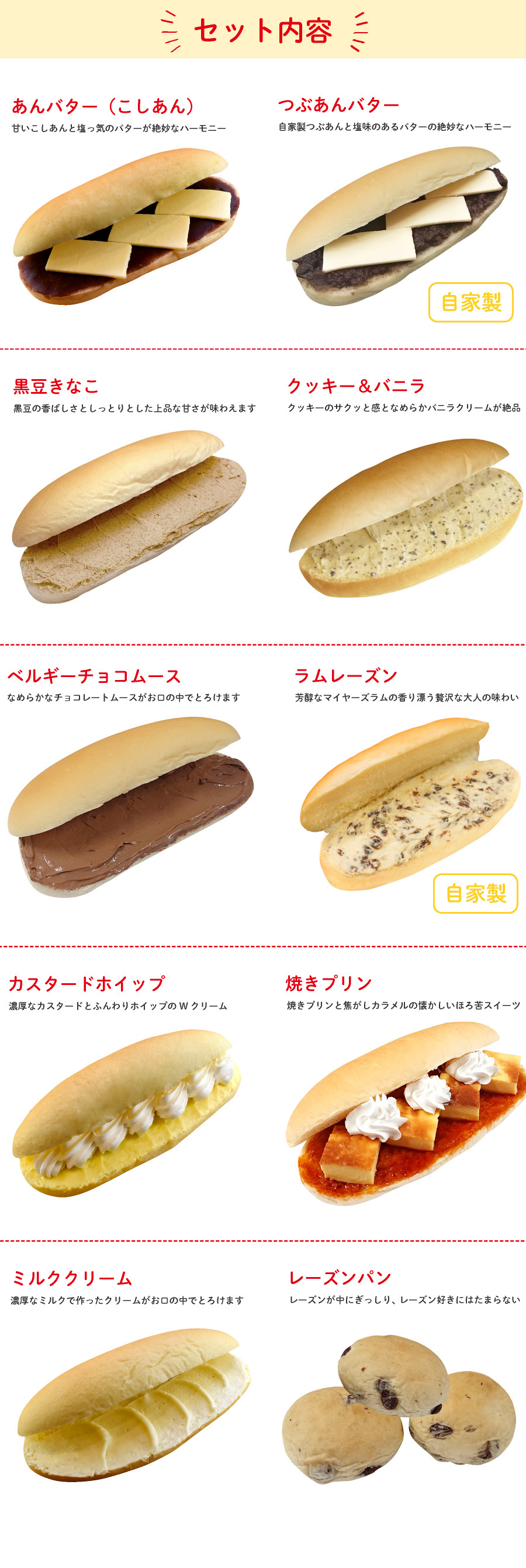 コッペサンド おまかせ10本セット コッペパン コッペ亭