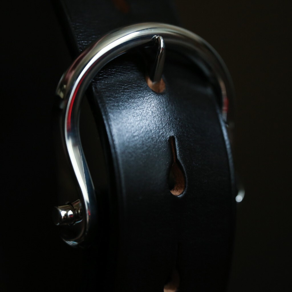 STERLING SILVER】 SHACKLE BUCKLE 35 BELT シルバー925製 STERLING SILVER】 SHACKLE BUCKLE 35 BELT シルバー925製