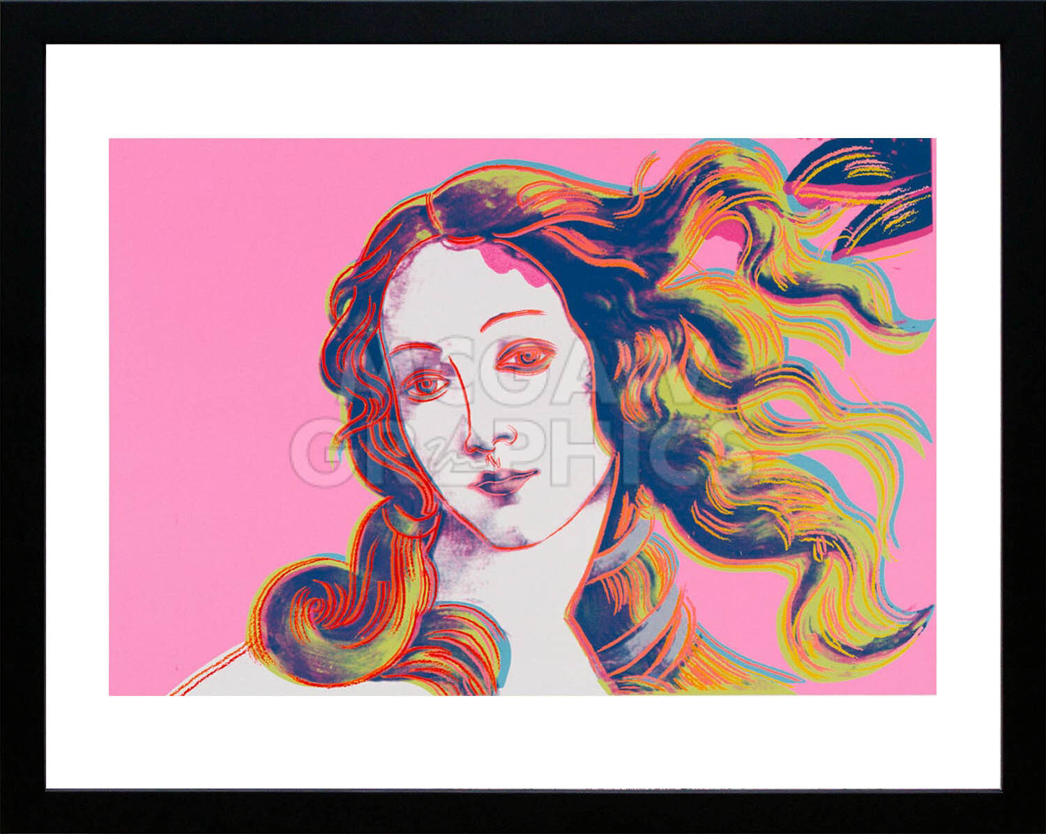 アンディ・ウォーホル「ヴィーナスの誕生(ピンク) ,1984」展示用フック付ポスター ポップアート 絵画 | アートショップフォームス|絵画 家具 インテリア powered by BASE