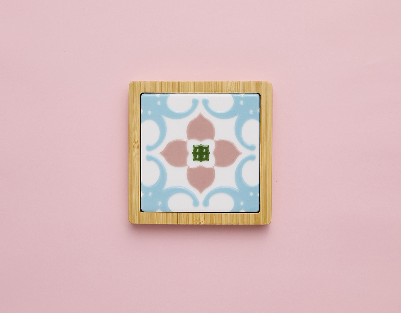 台湾マジョリカタイル「花見幸運」枠つき￥3,240