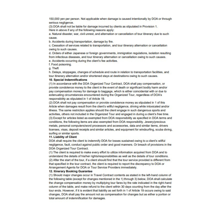 Terms & Conditions Page 3