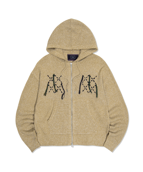☆&TEAM ユウマ 着用！！【ROMANTIC CROWN】NAVAJO KNIT HOOD