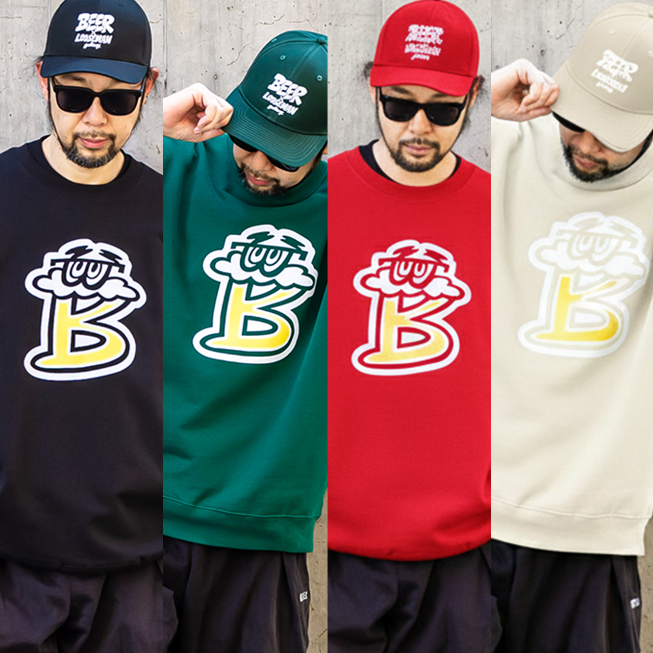 コラボスウェットと合わせたスタイリングもオススメ