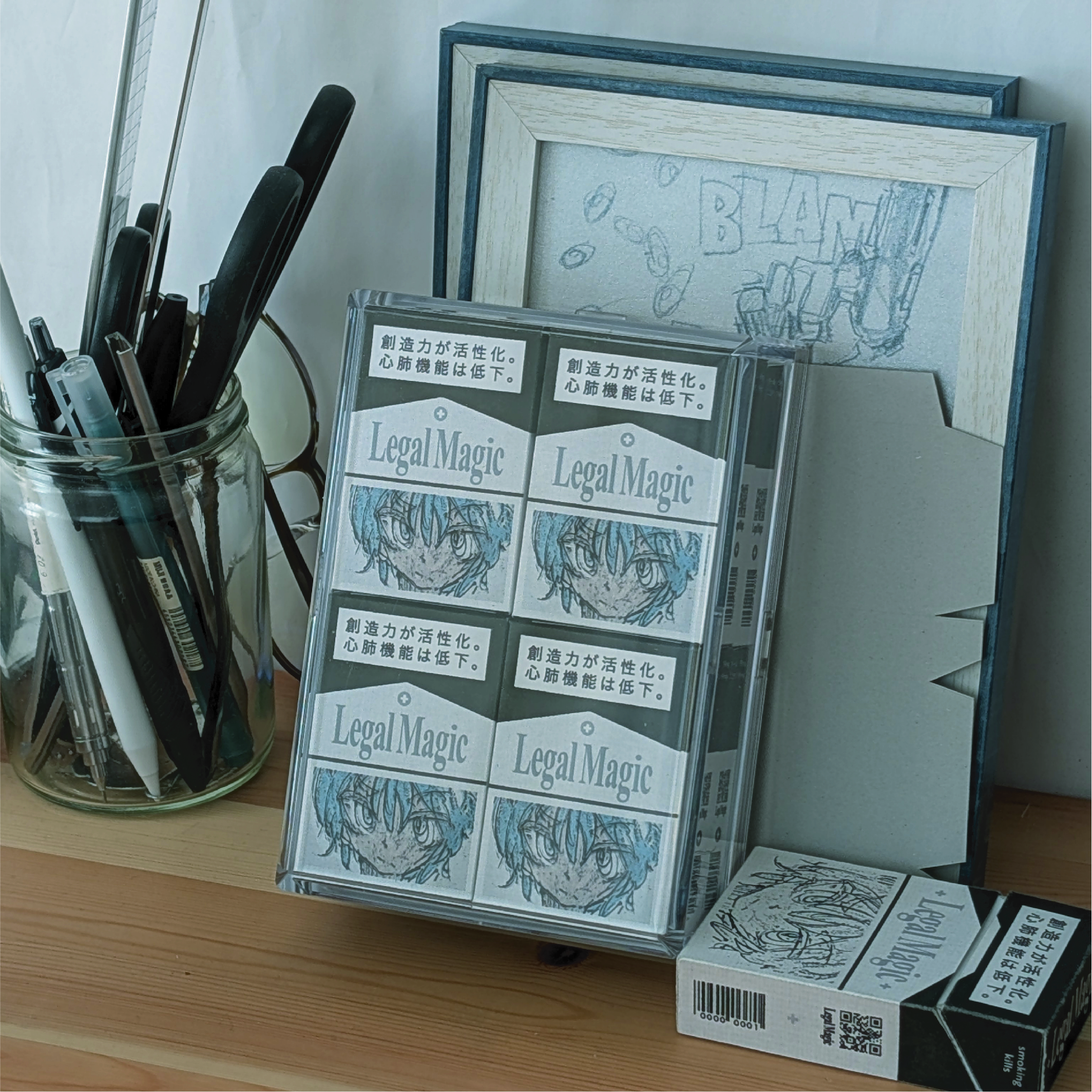 立てかけて飾る