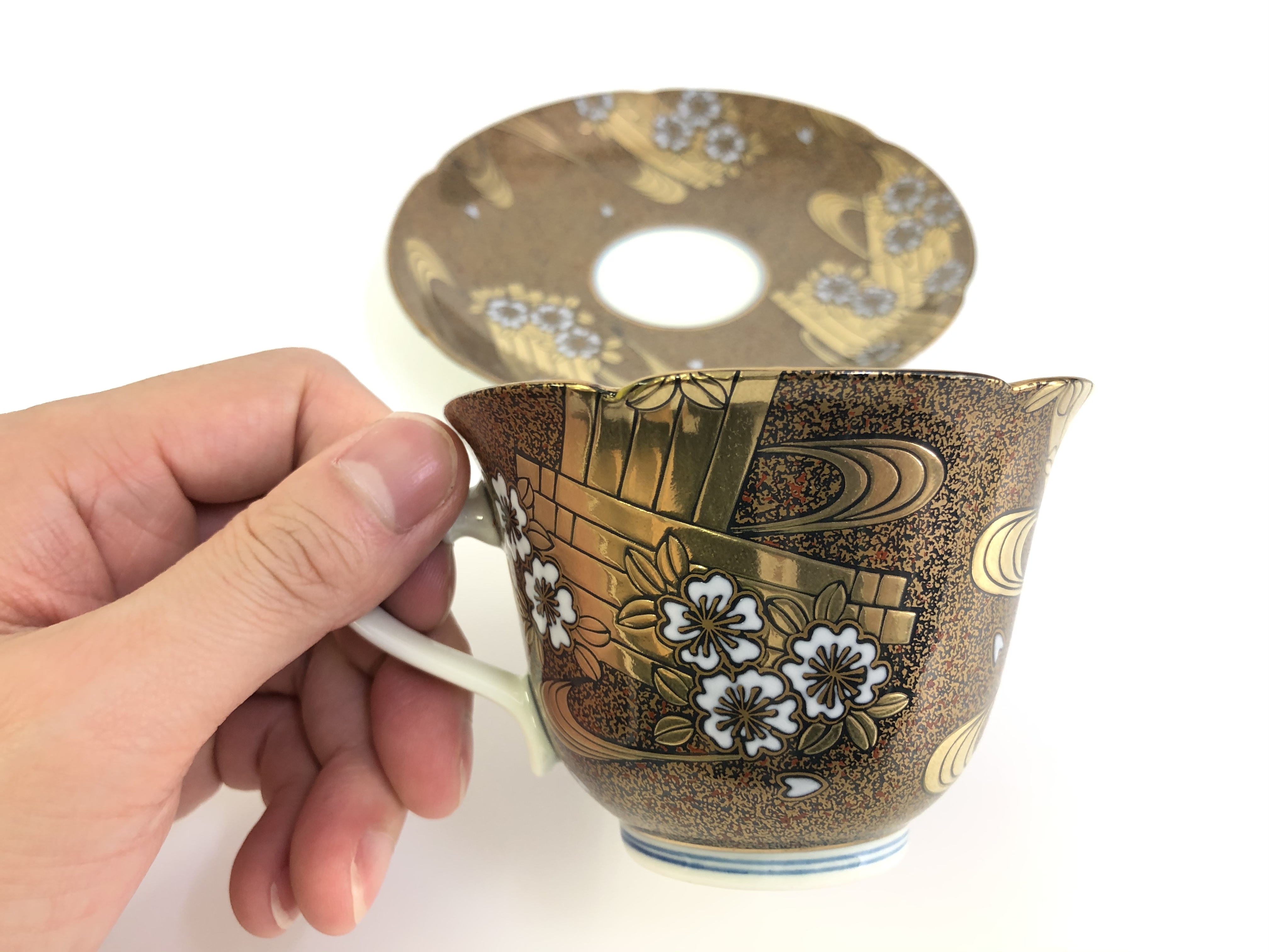 錦蒔絵花筏 コーヒー碗皿 | yutagurashi
