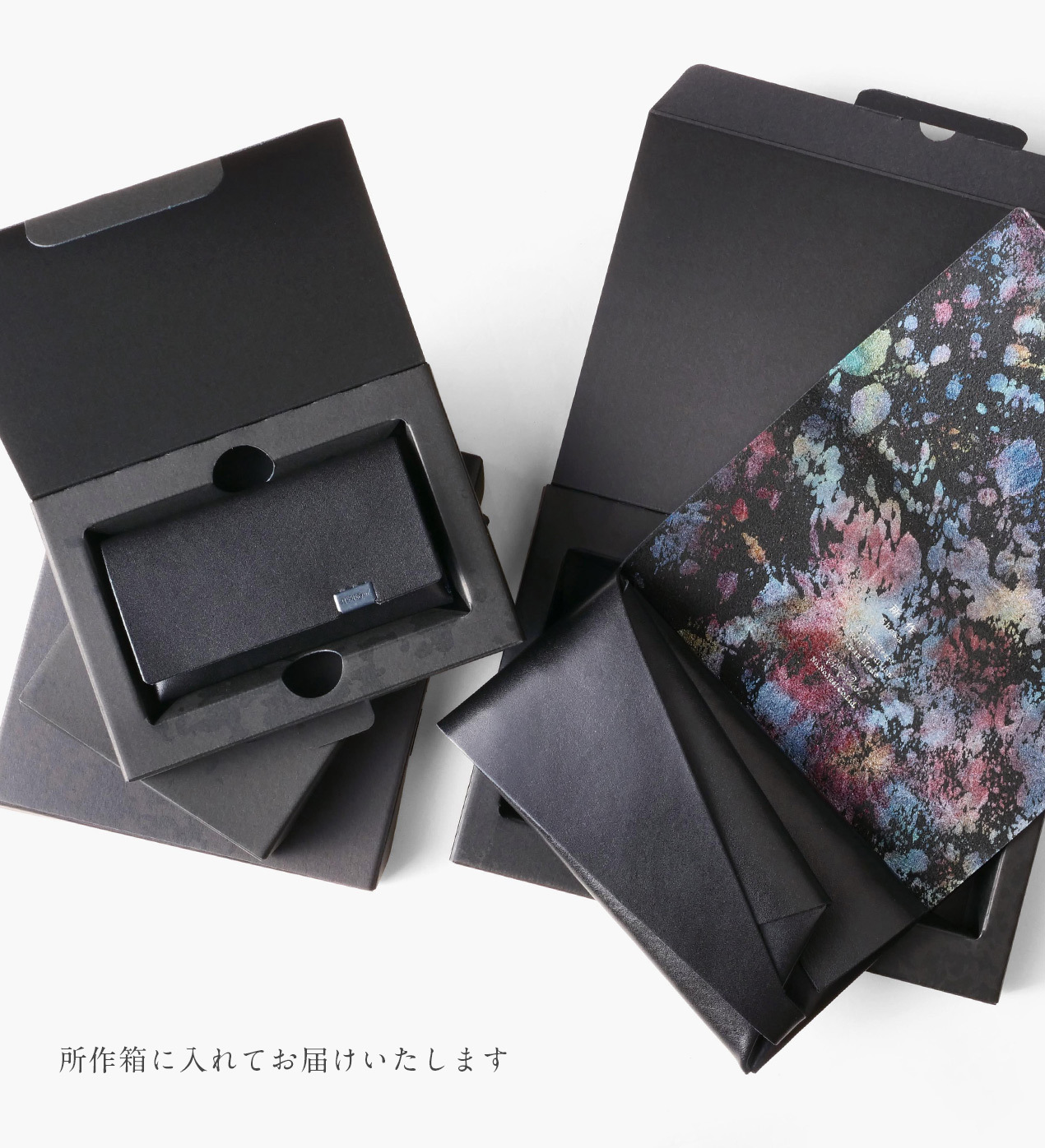 Aurora ショートウォレット2.0 ブラック×オーロラ | 所作 Shosa