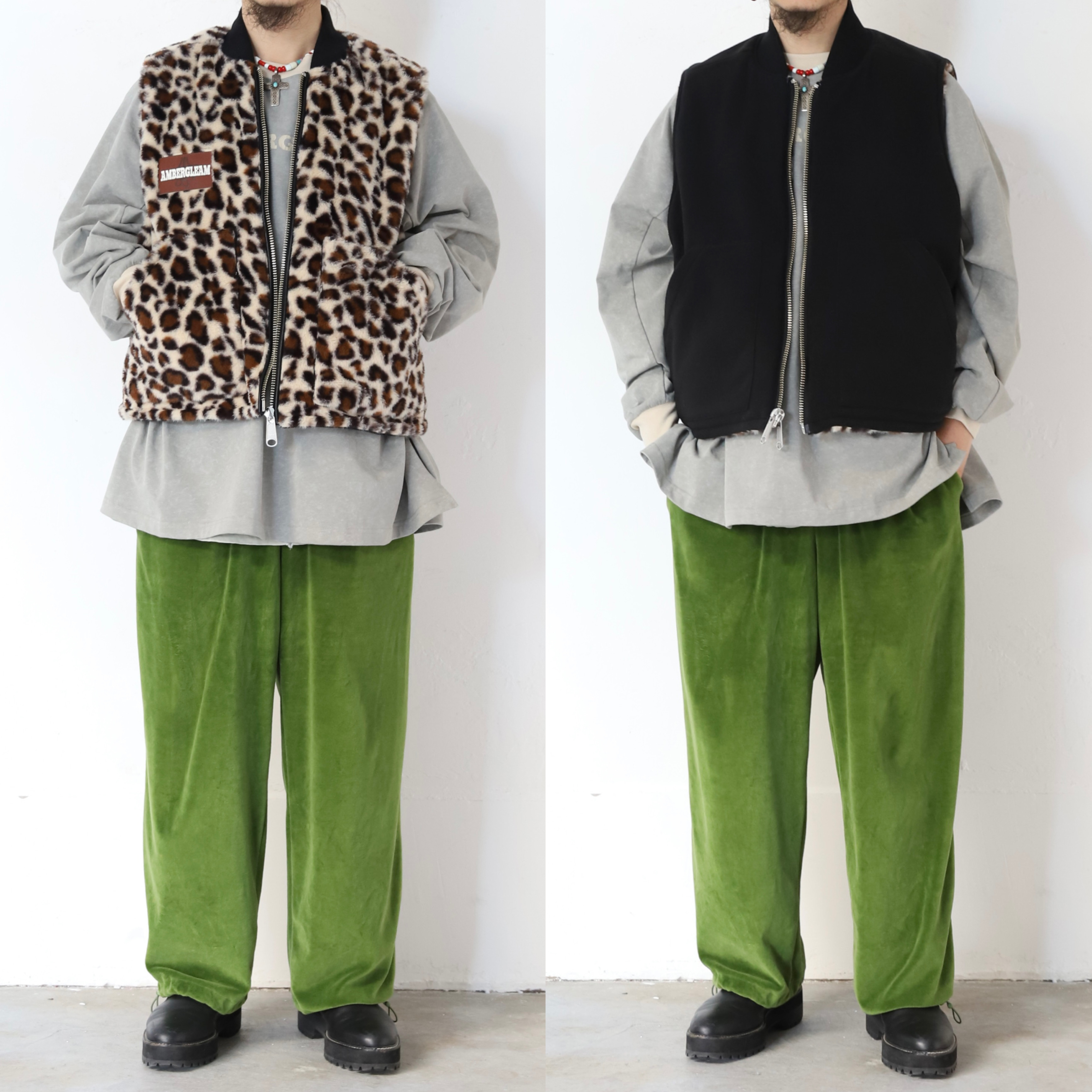 Leopard Reversible Vest / レオパードリバーシブルベスト Leopard Reversible Vest / レオパードリバーシブルベスト