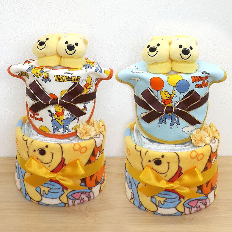 アイテム3点つきプーさんのオムツケーキ