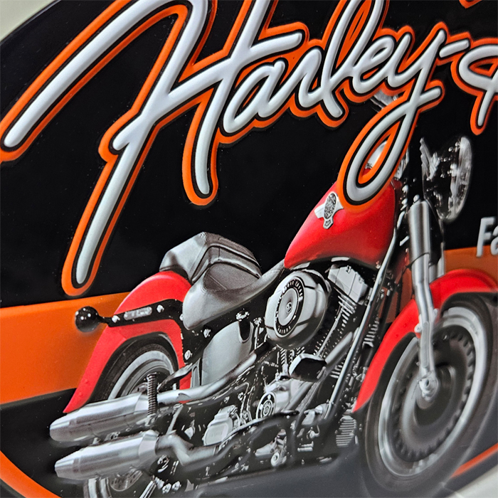 HARLEY DAVIDSON ハーレーダビッドソン エンボスメタルサイン