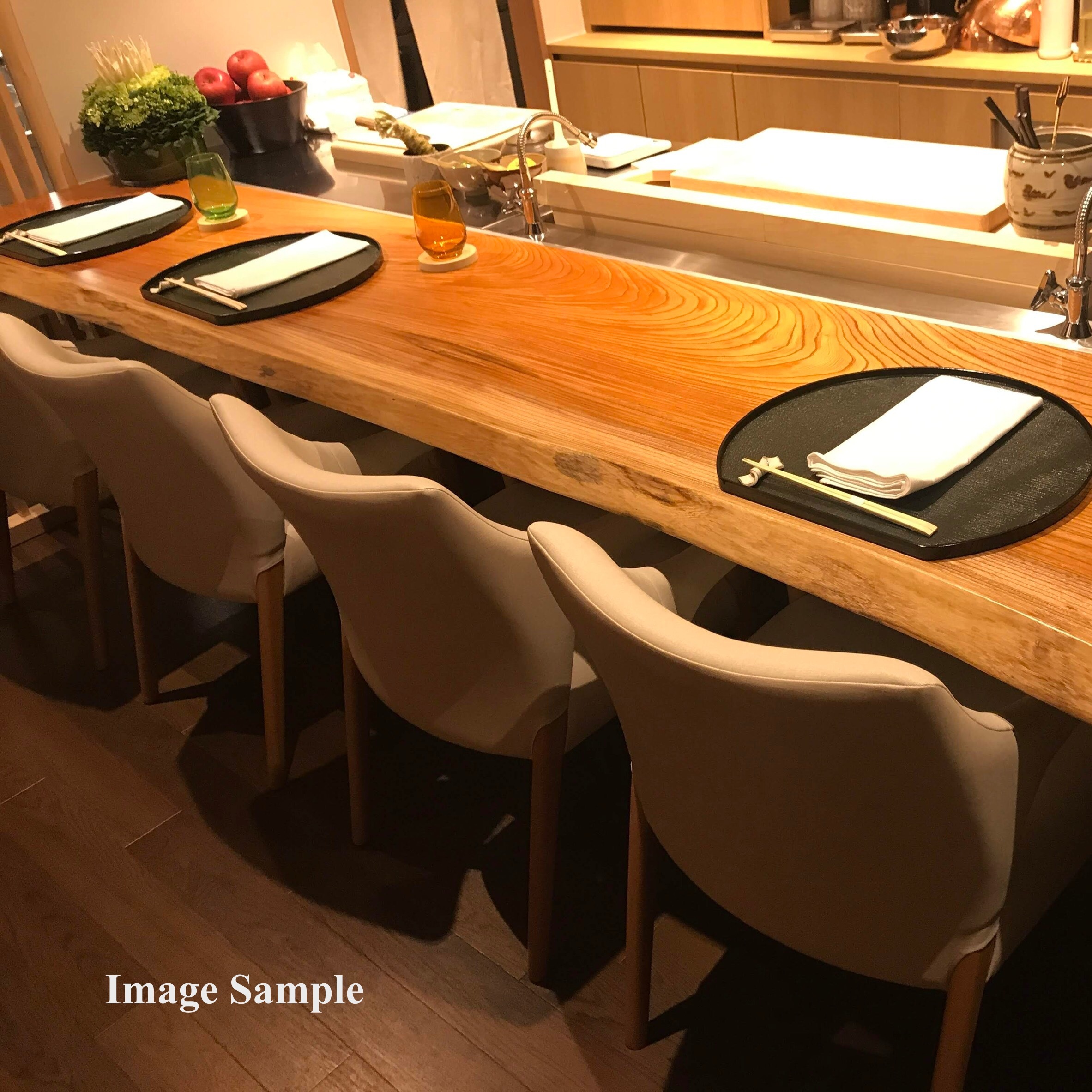 《納品事例》一枚板　カウンター