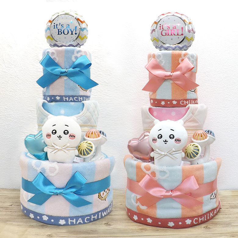 ちいかわ おむつケーキ 3段