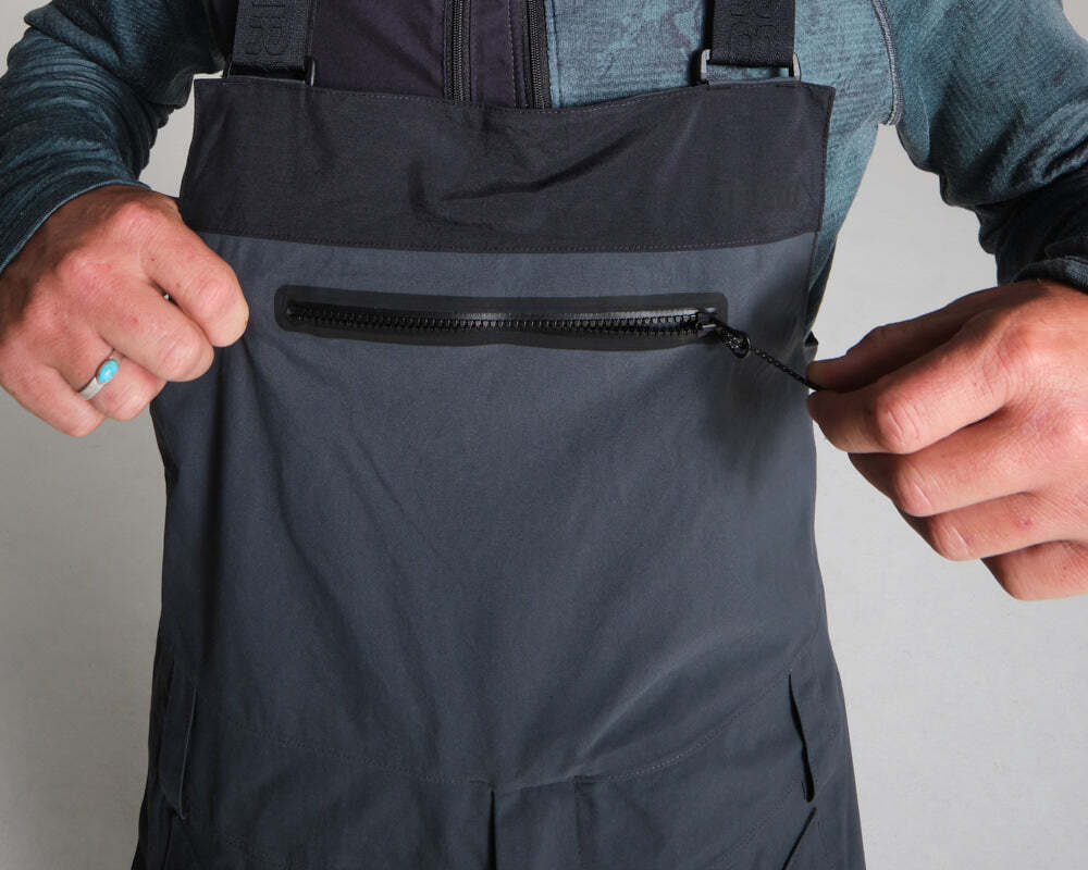 YKK Vislon AquaguardⓇジッパー付きのダブルチェストカンガルーポケット