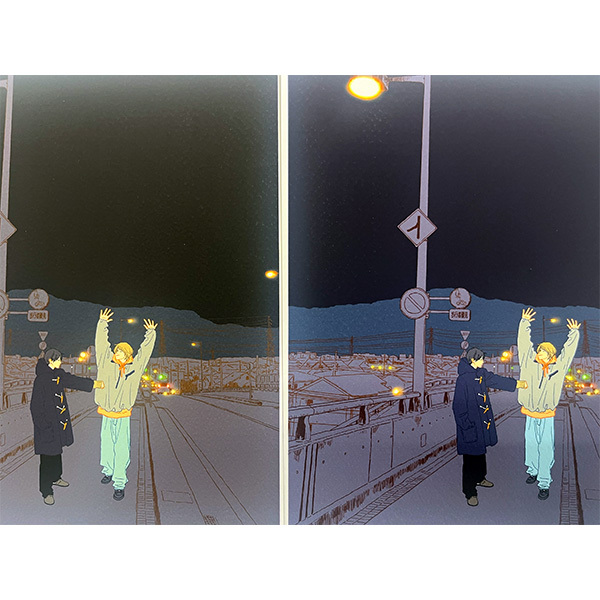 印刷物の色調比較