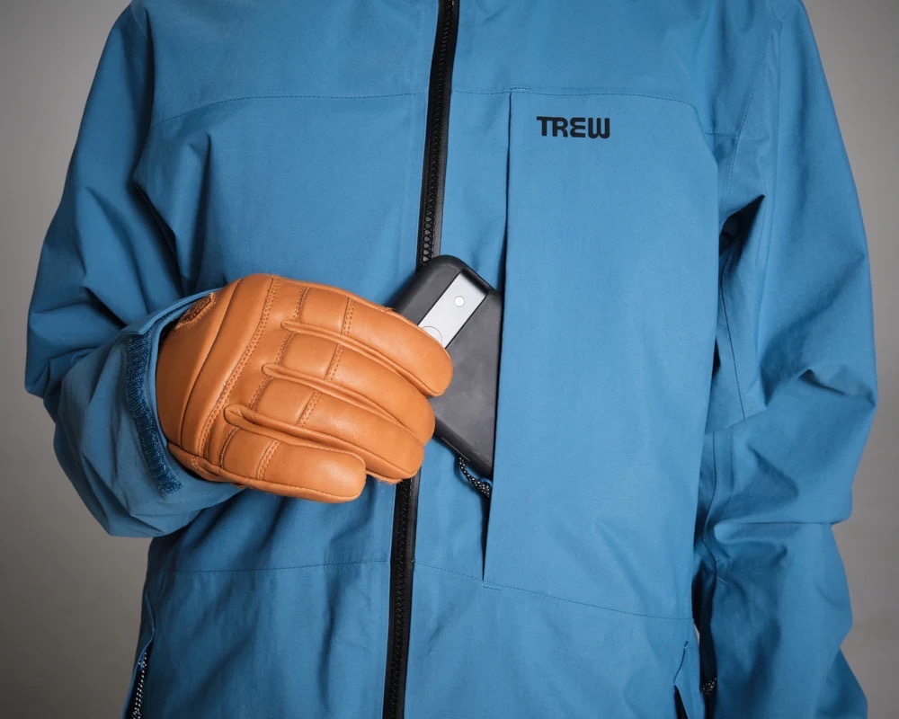 左胸ジップポケット