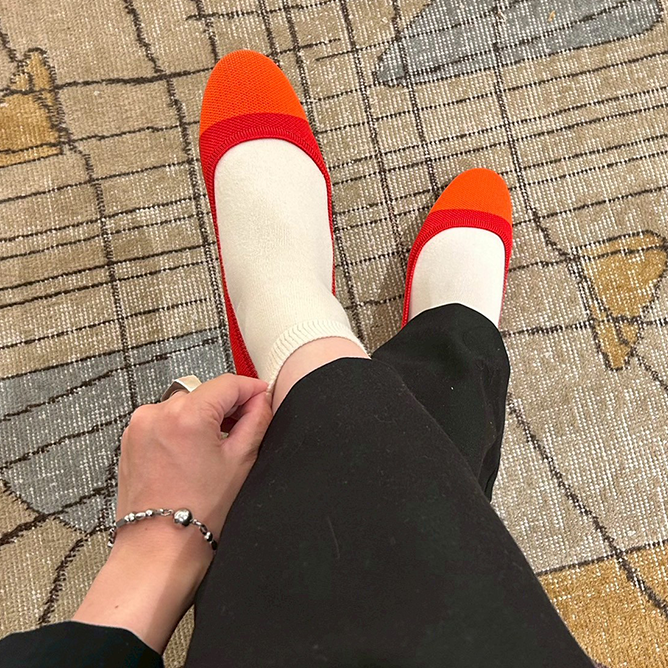 足のサイズ24cm / 着用サイズ38