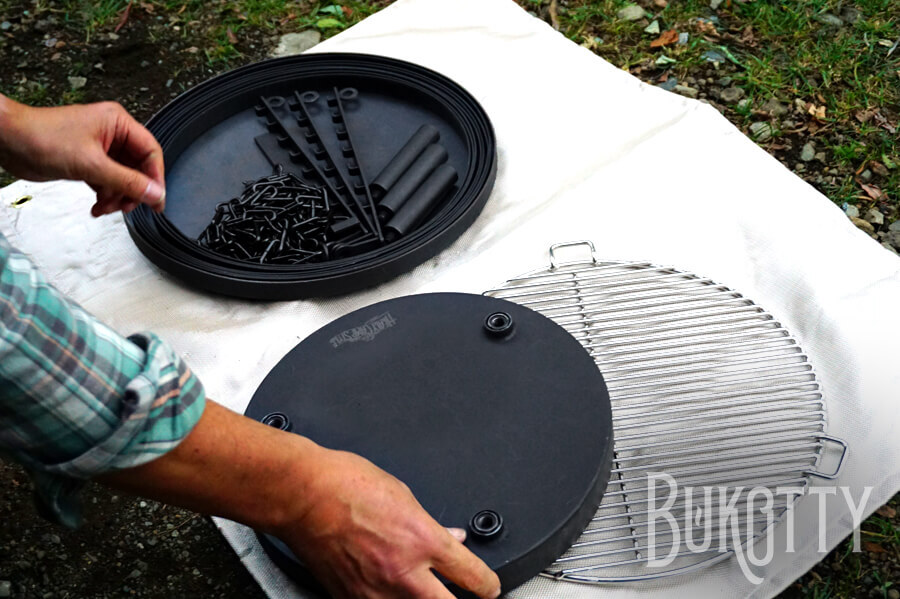 組立式黒皮鉄円形焚き火台「Bukotty」 | HEALY CAMP STYLE