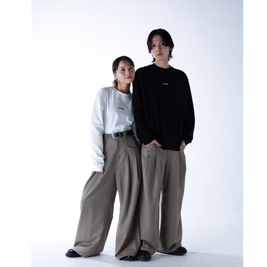 model:165cm / Mサイズ着用 | 179cm / Lサイズ着用
