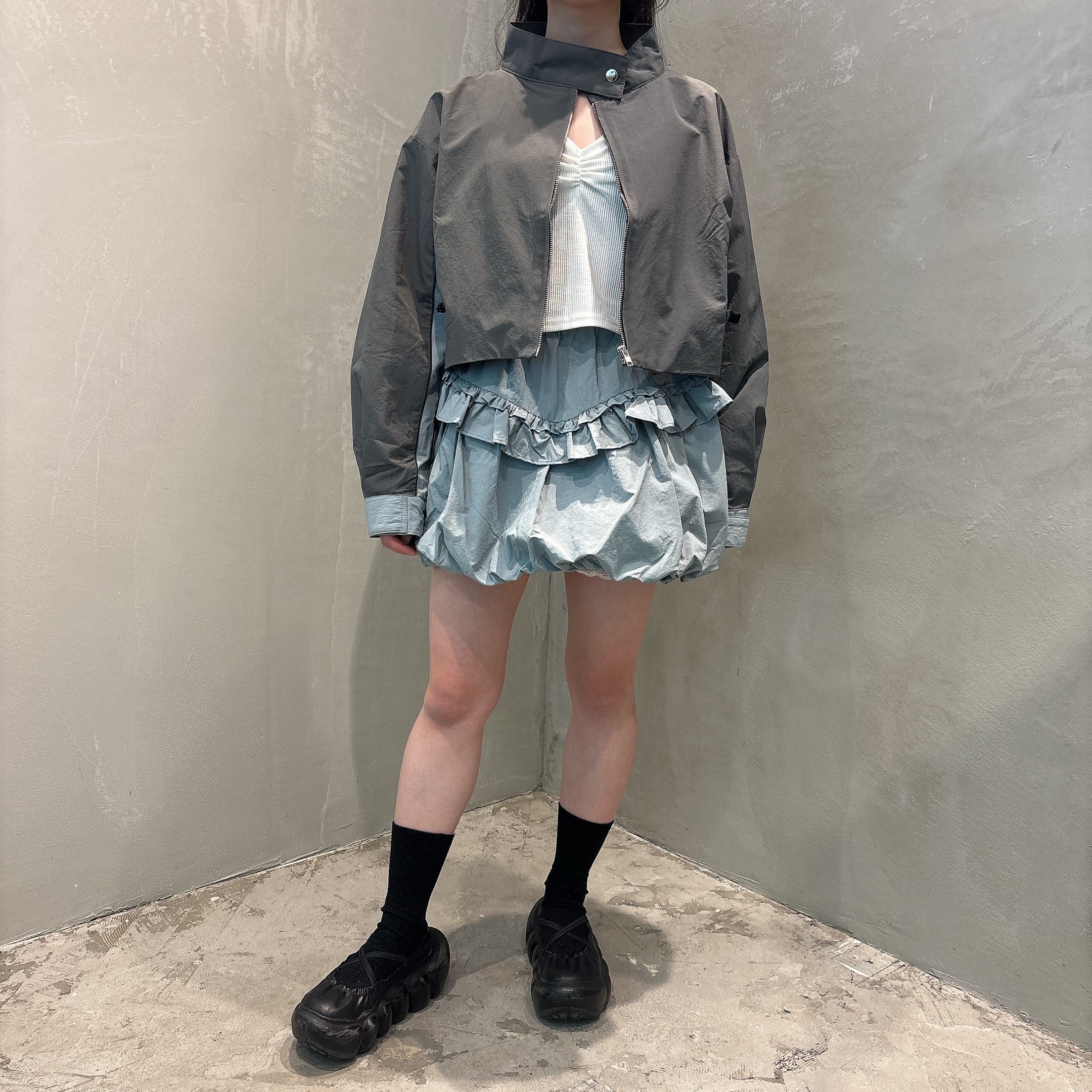 Staff：153cm ／BLUE GRAY