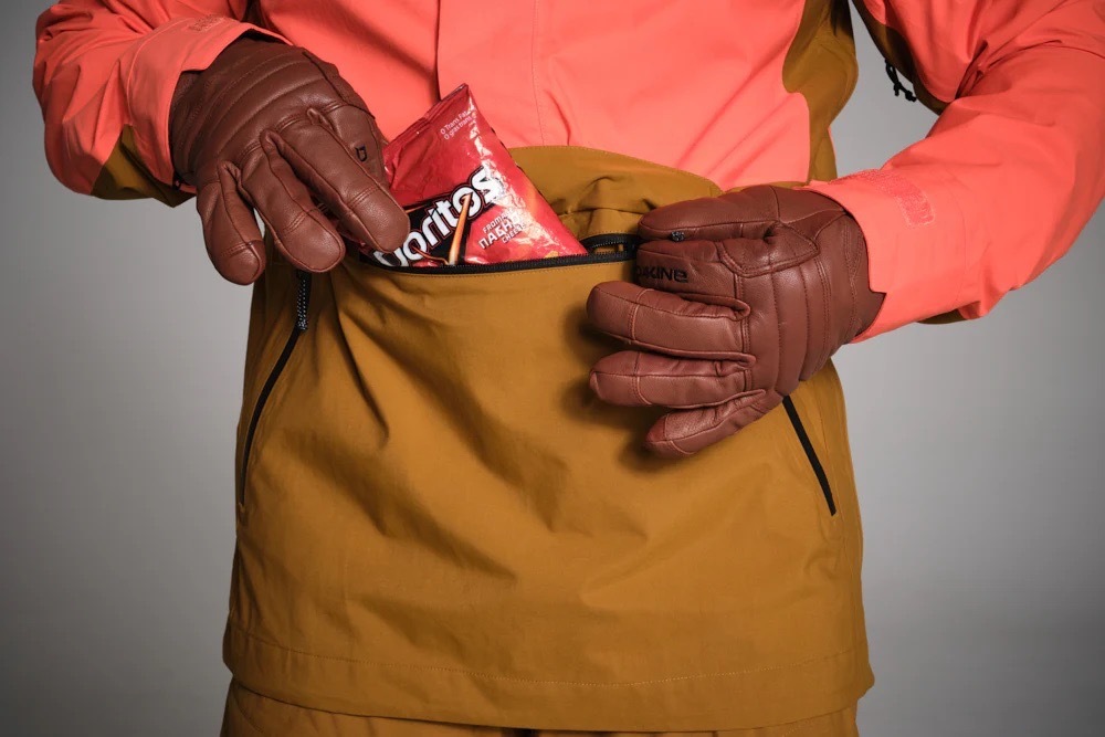 大容量の“カンガルー”スタイル ジップポーチ