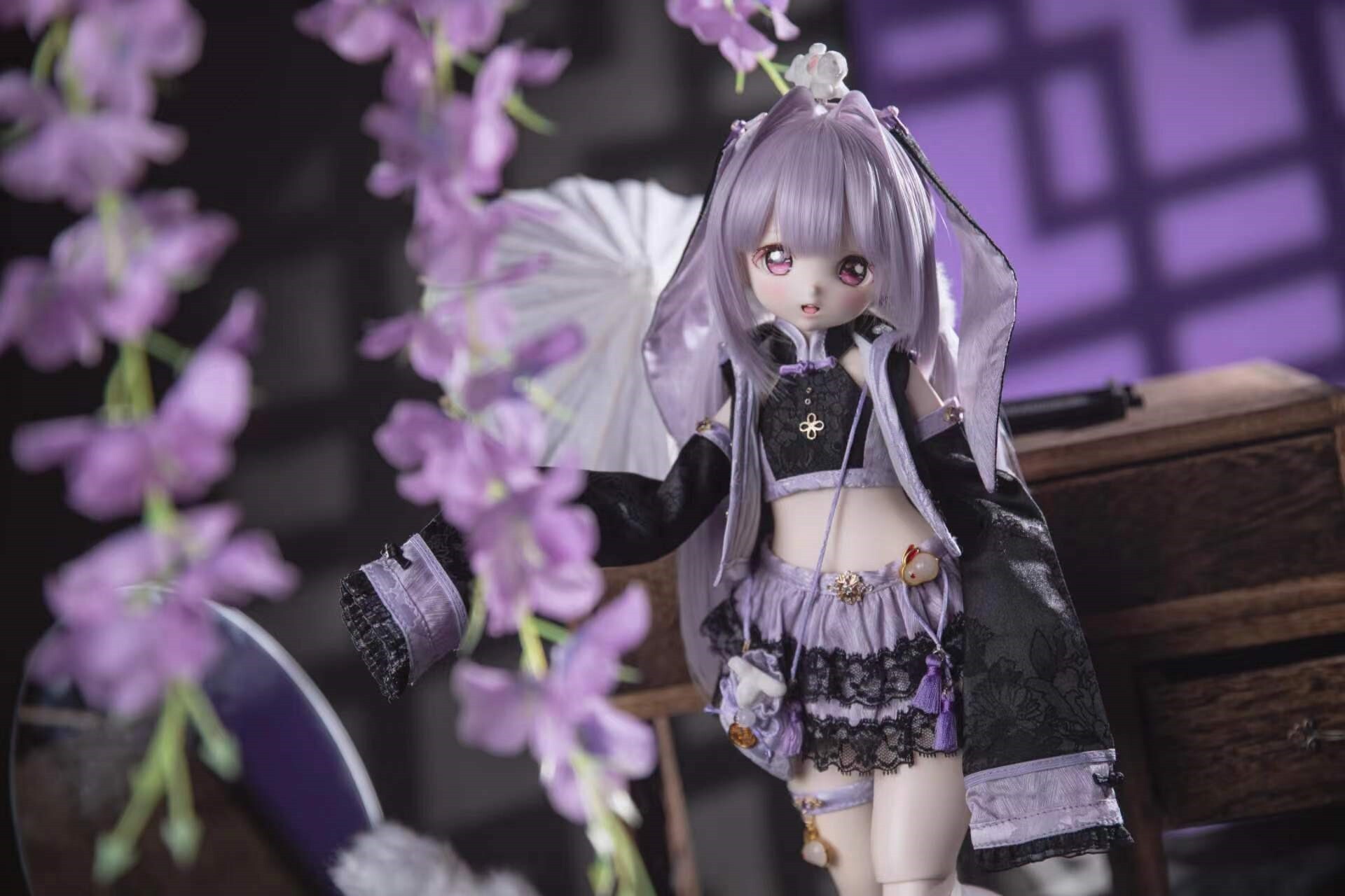 ♡ドール服♡「チャイナタウン黒と紫の限定色」 | Dream Dolls
