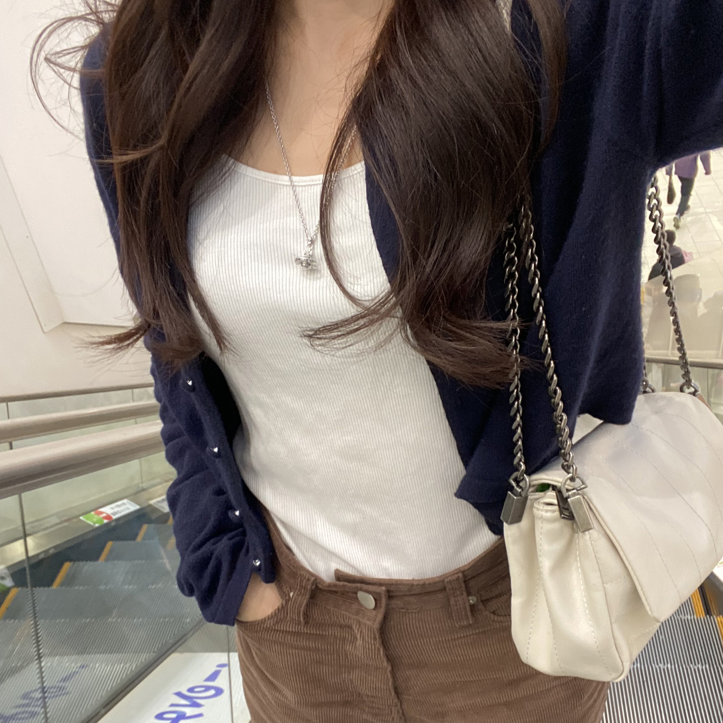 158cm navy F着用