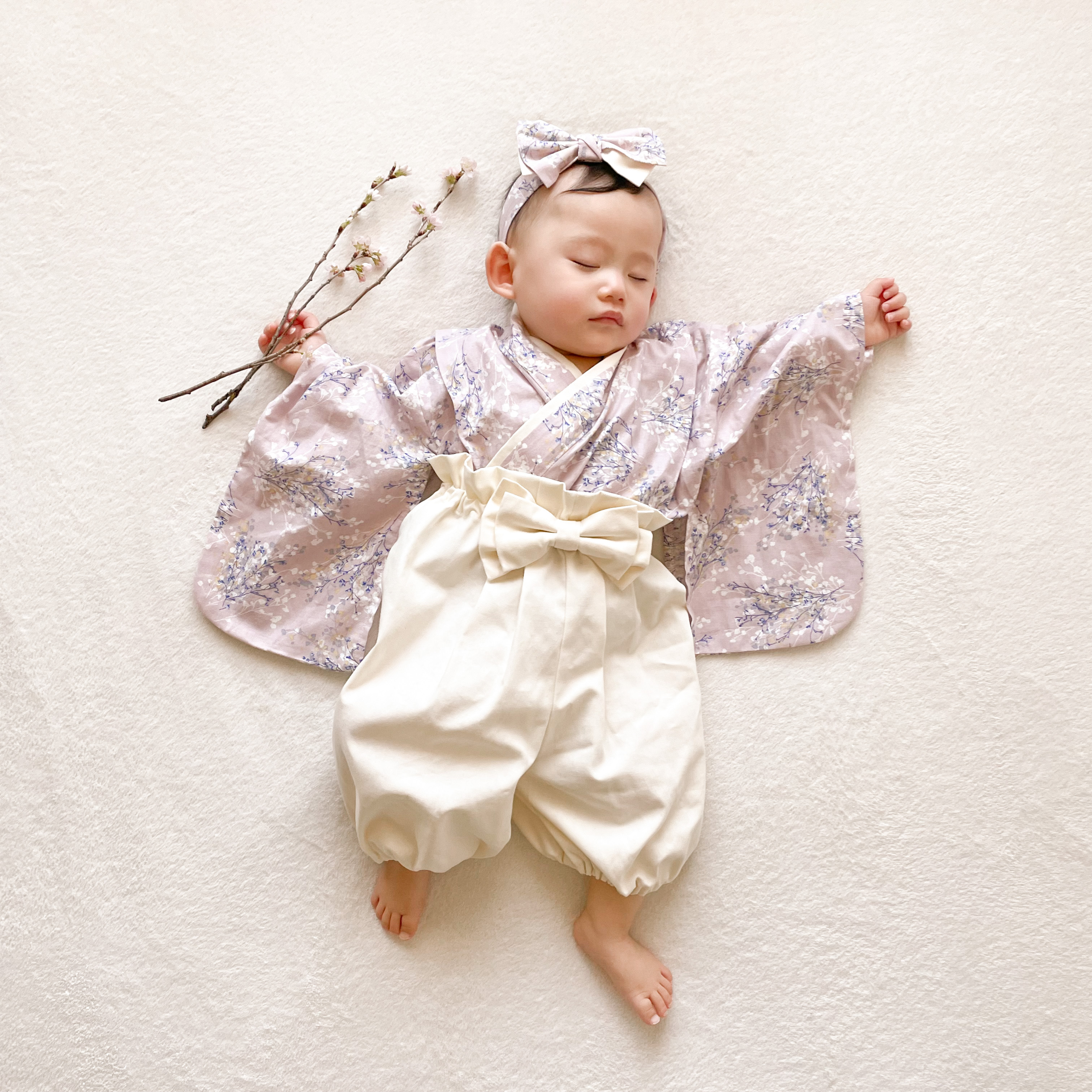 ダブルリボンヘアバンド