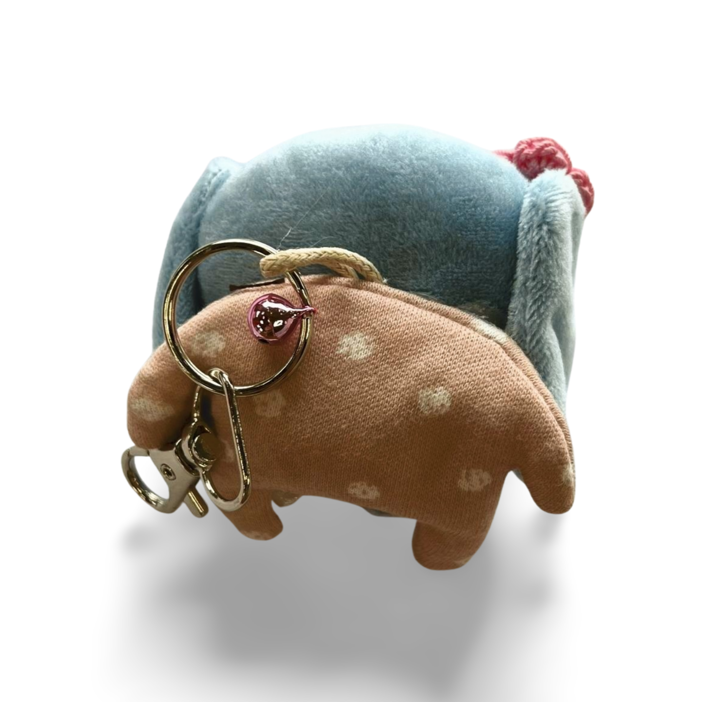 ピンクの花飾り×黄蝶ネクタイ2（背面）