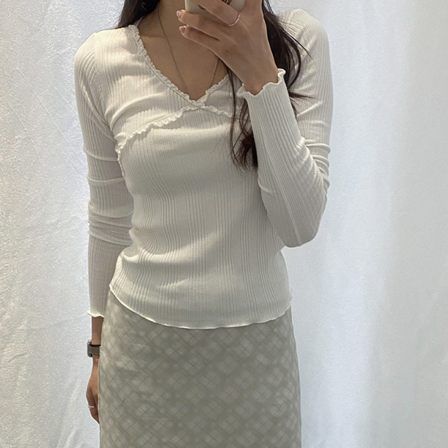158cm アイボリー F着用