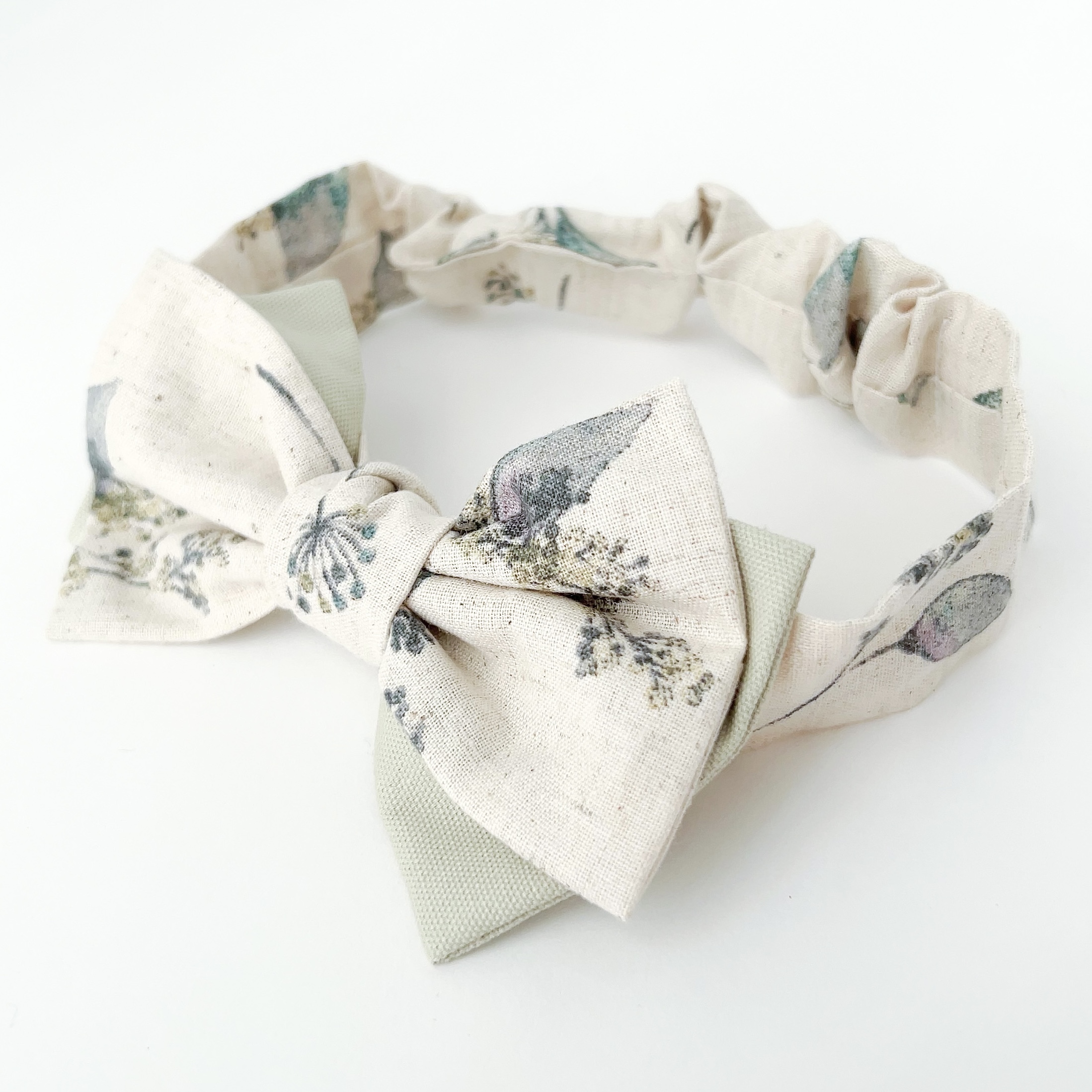 ダブルリボンヘアバンド