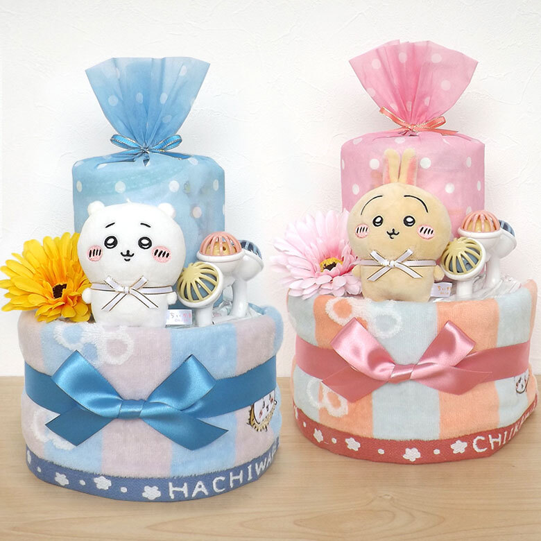 ちいかわ おむつケーキ 2段