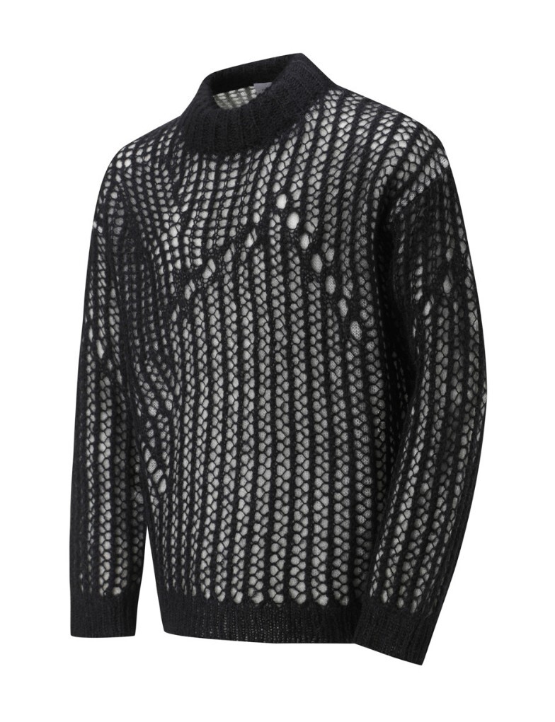 ☆ATEEZ ヨサン 着用！！【FREKER】SEE THROUGH KNIT PULLOVER