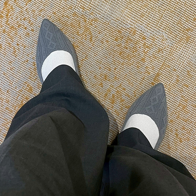 足のサイズ24.5cm / 着用サイズ39