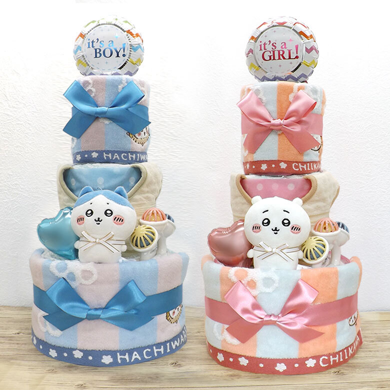 ちいかわ おむつケーキ 3段
