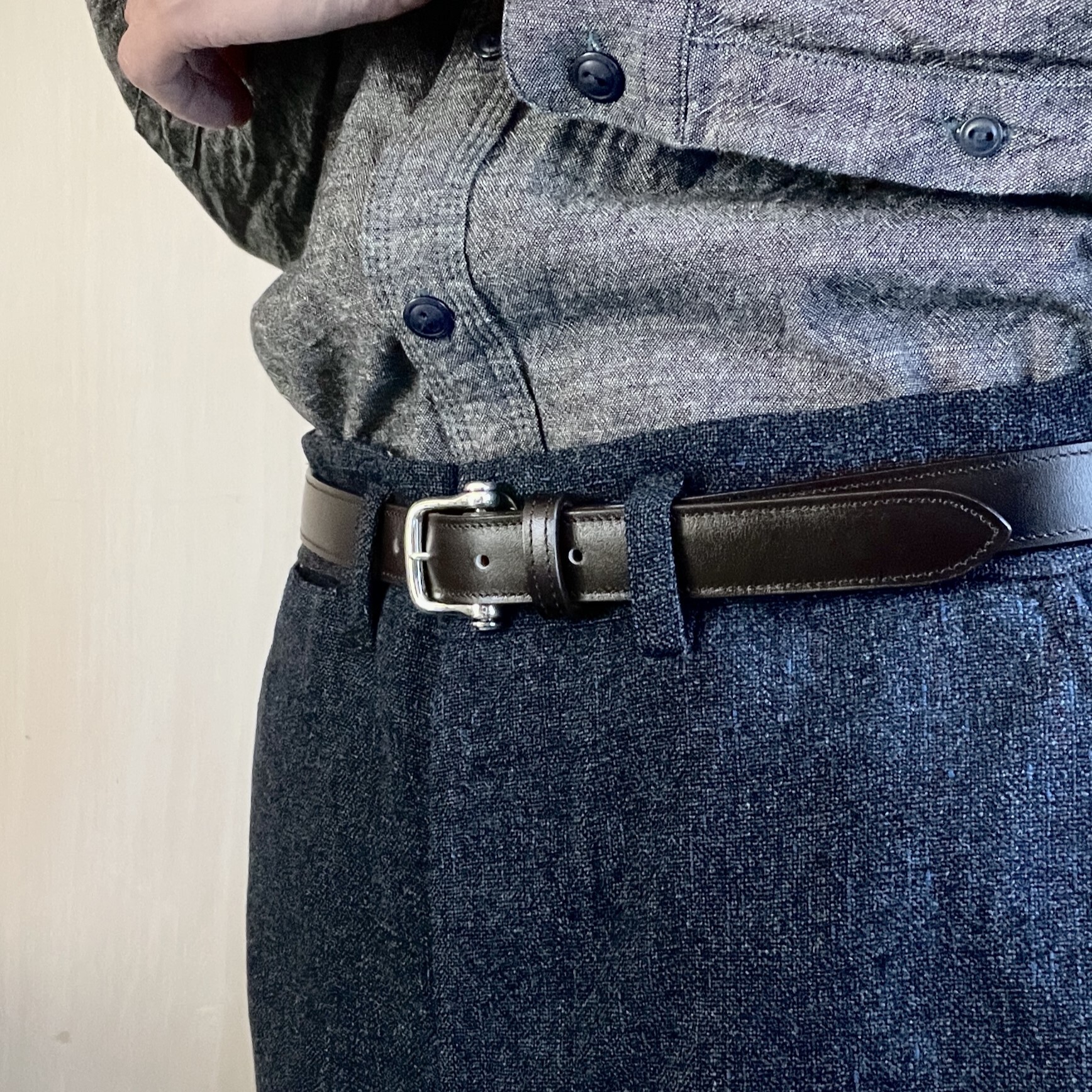 STERLING SILVER BUCKLE】NARROW CALF BELT シルバー925製 STERLING SILVER BUCKLE】NARROW CALF BELT シルバー925製