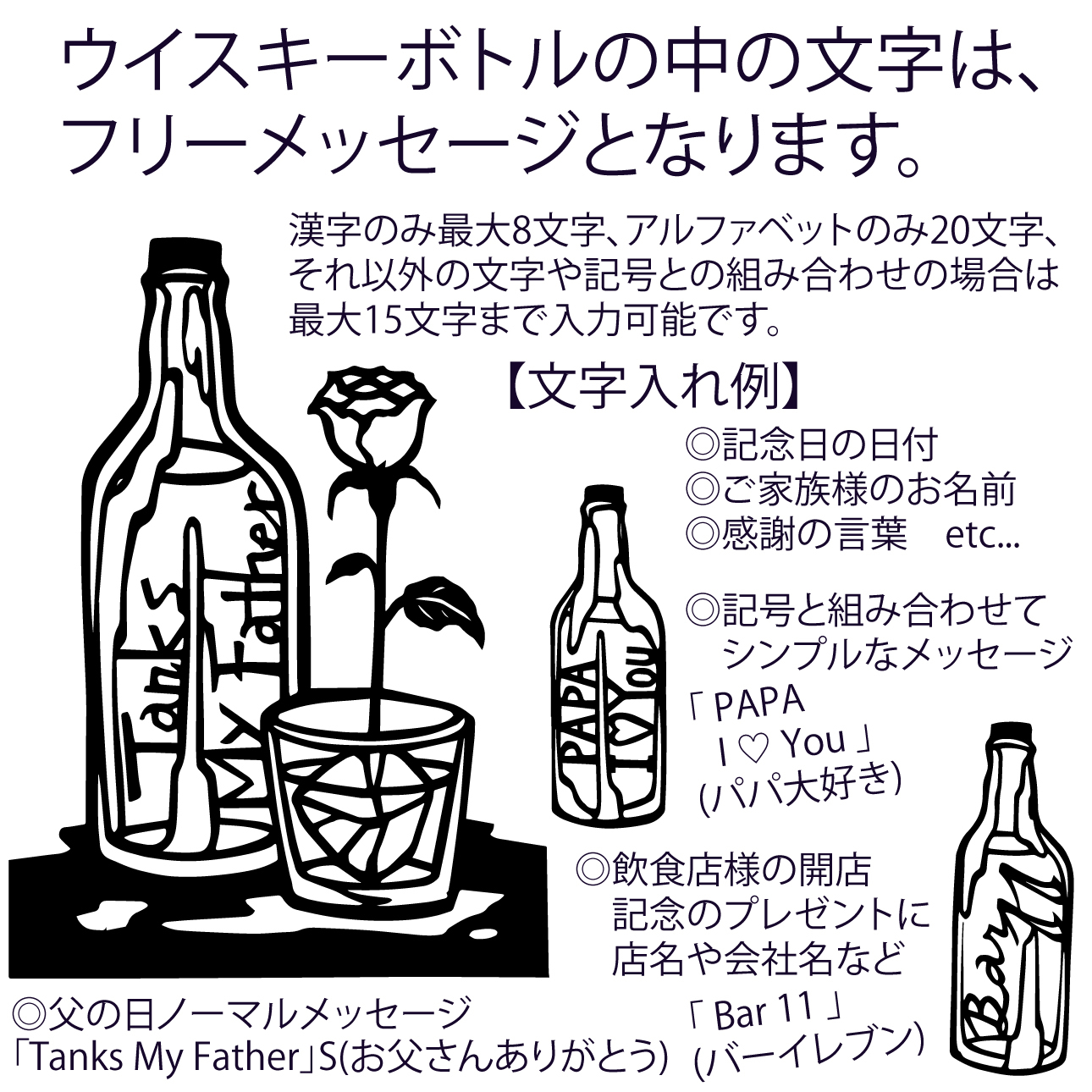 メッセージはご希望の言葉を入力ください