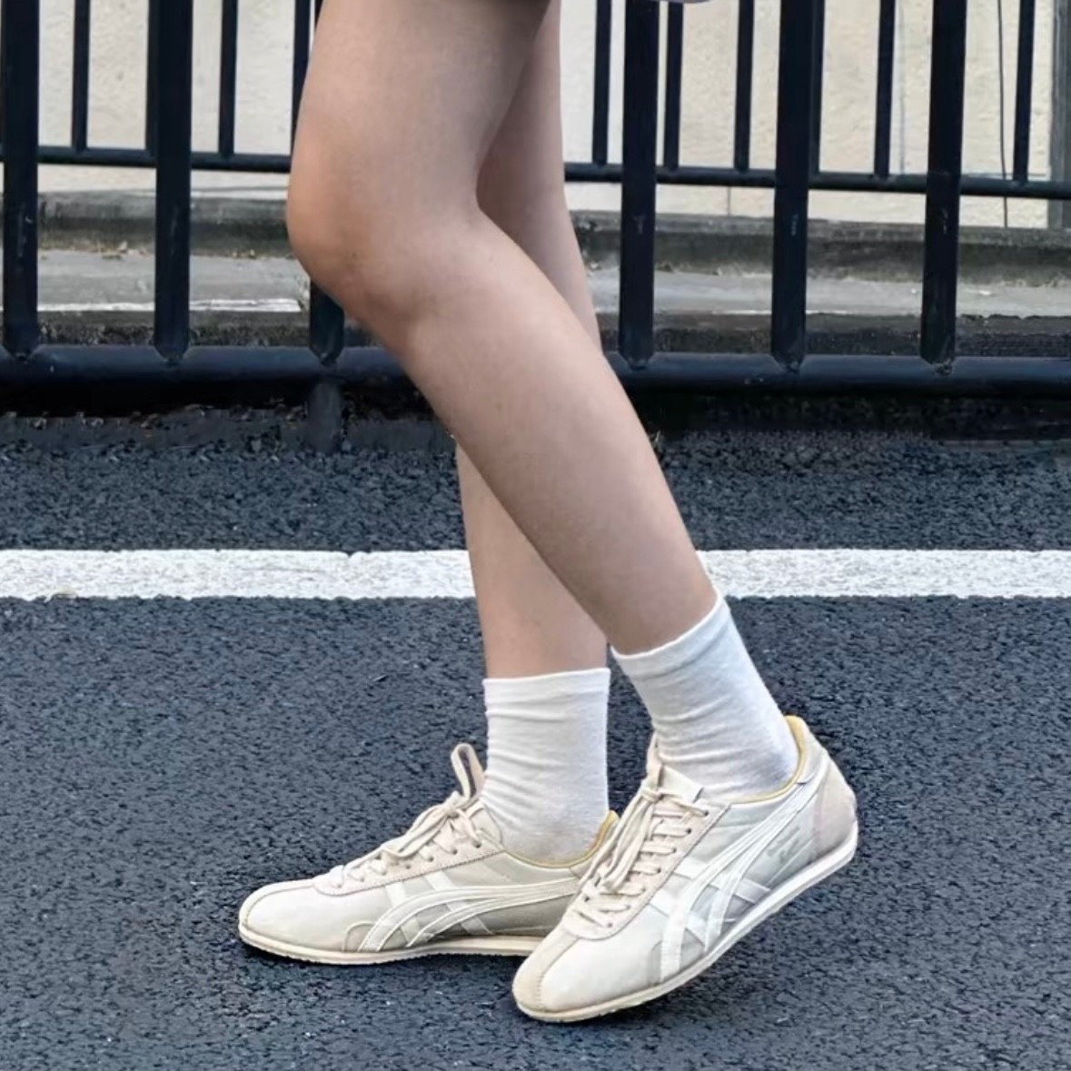 日本未入荷 Onitsuka Tiger オニツカタイガー ランスパーク ベージュ