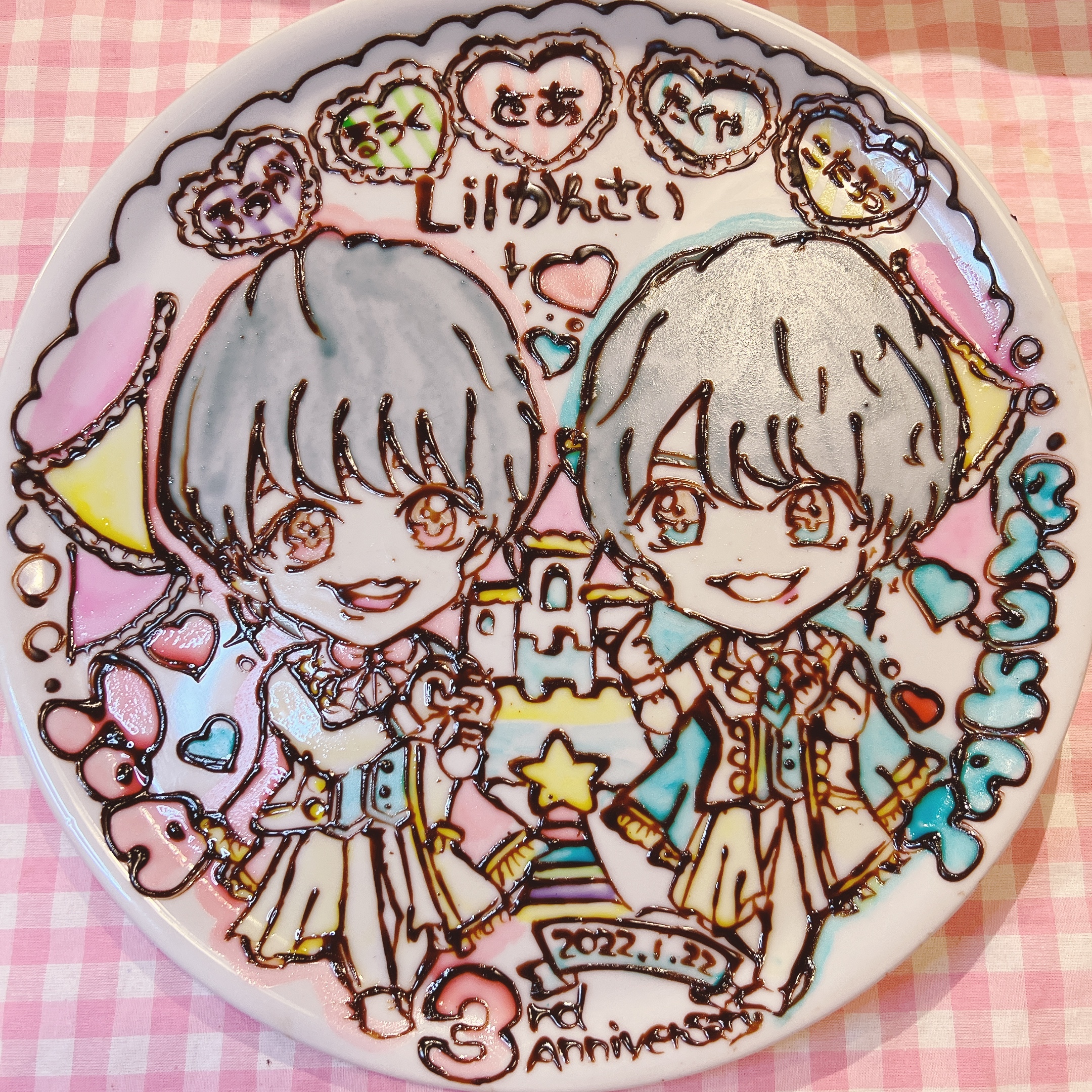 2人仲良く並んだイラスト♛❁⃘*.ﾟ