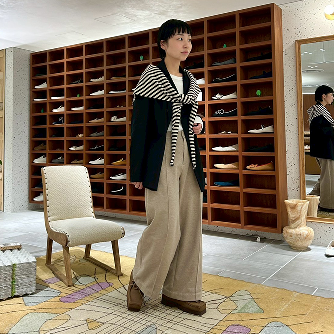 足のサイズ24cm / 着用サイズ38