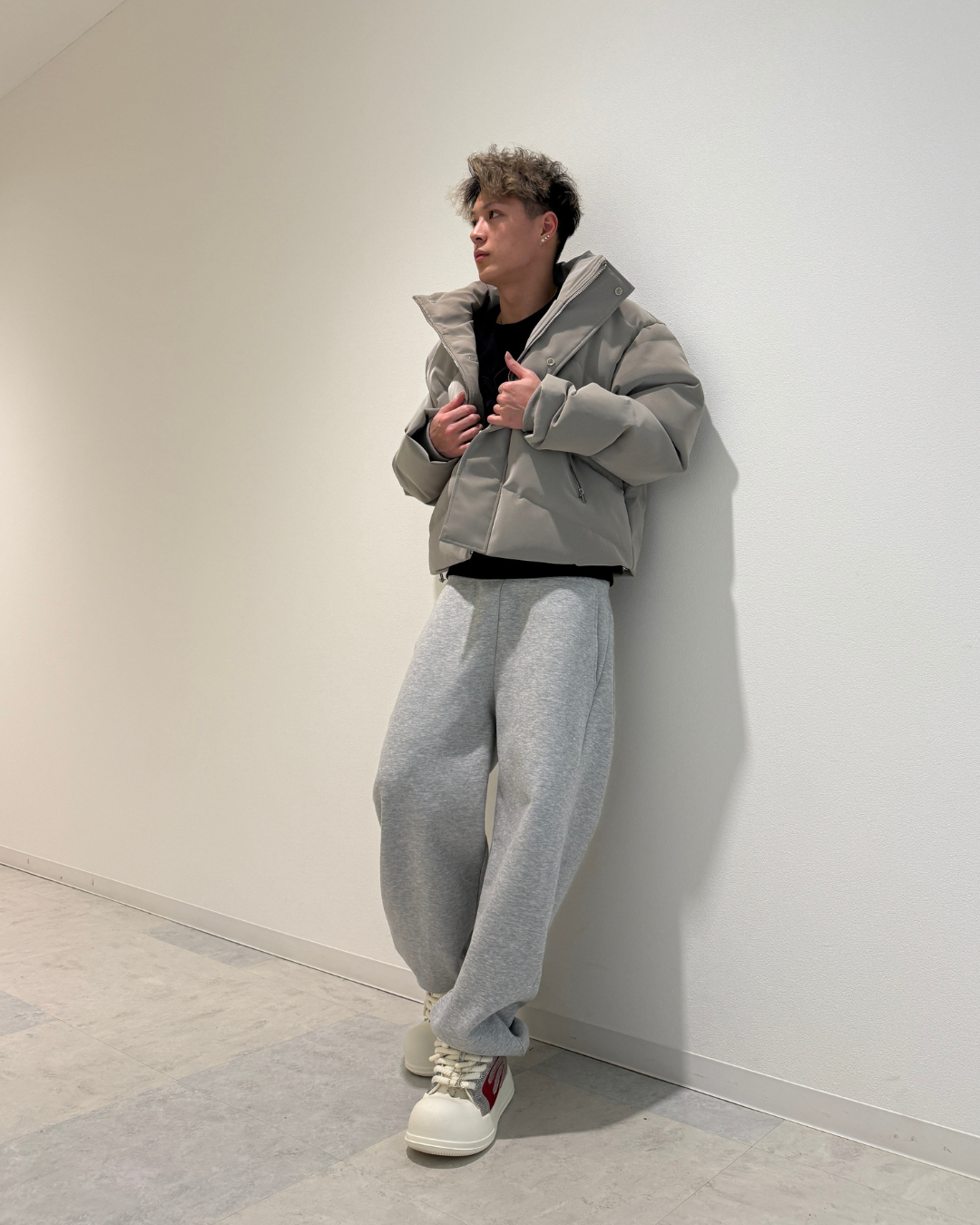 身長174cm体重58kg Mサイズ着用