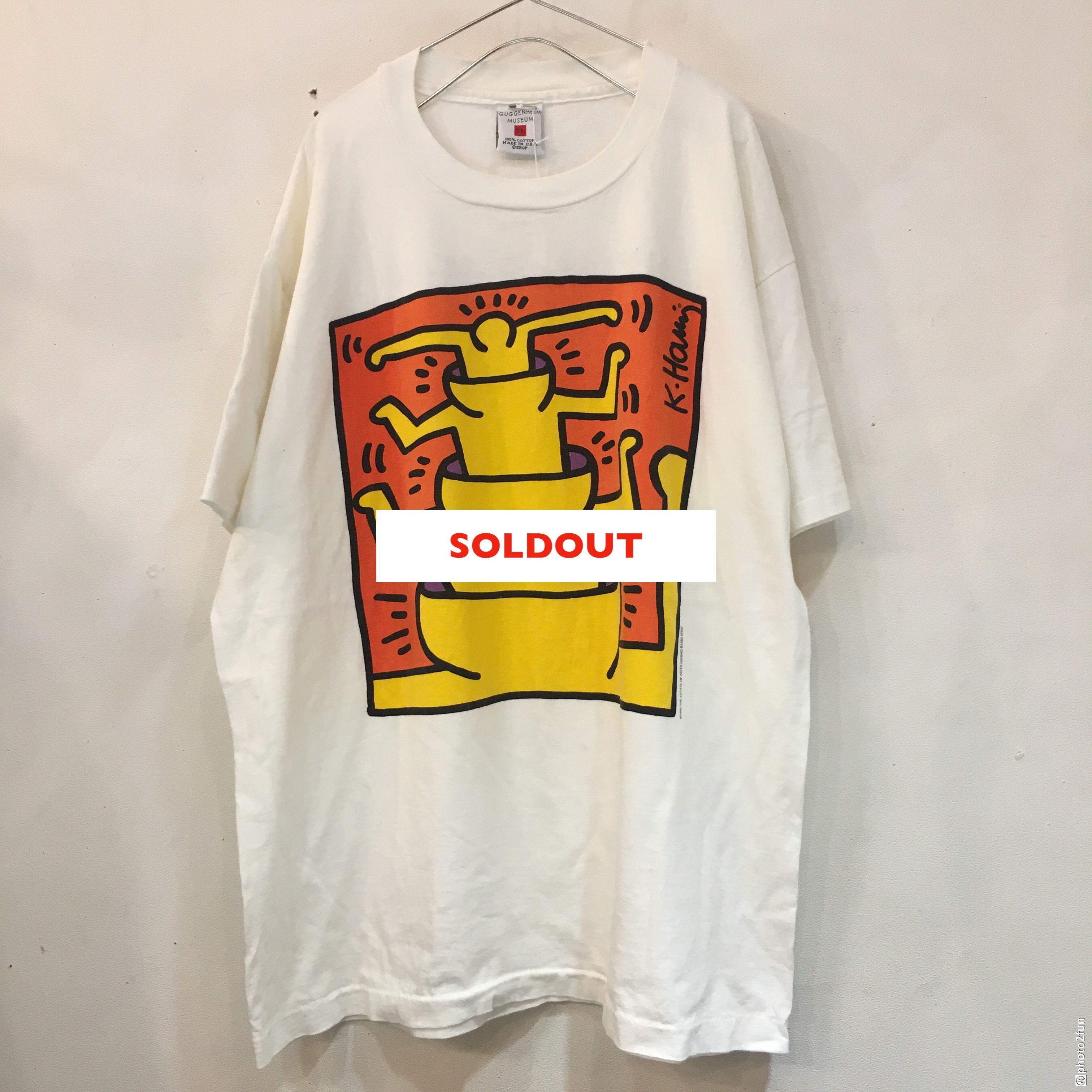 Keith Haring キースへリング 1993 Tシャツ ホワイト Room Keith Haring キースへリング 1993 Tシャツ ホワイト Room