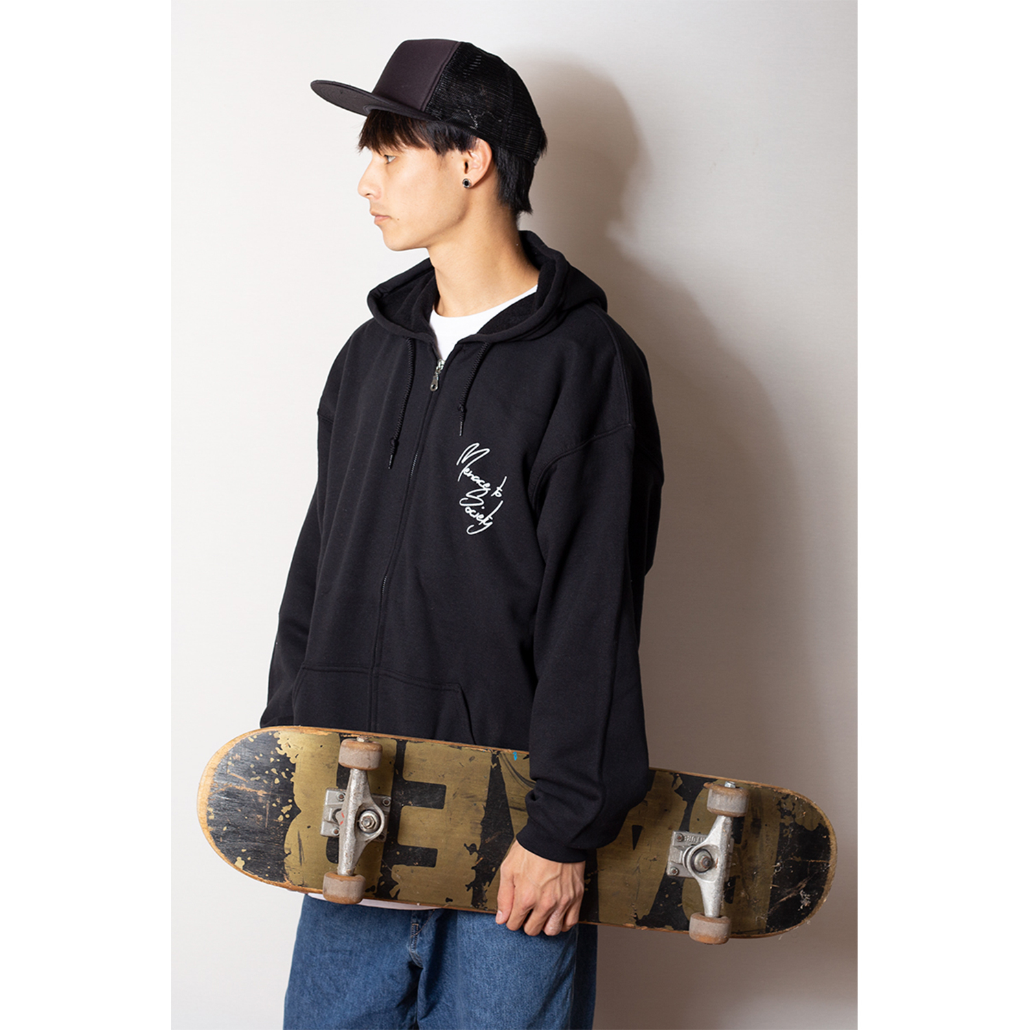 ロードオブドッグタウン Lords Of Dogtown ジェイアダムス Jay Adams Head Tattoo ジップ パーカーo1527zp Zhd Dogtown Jay Oguoy Destroy It Create It Share It