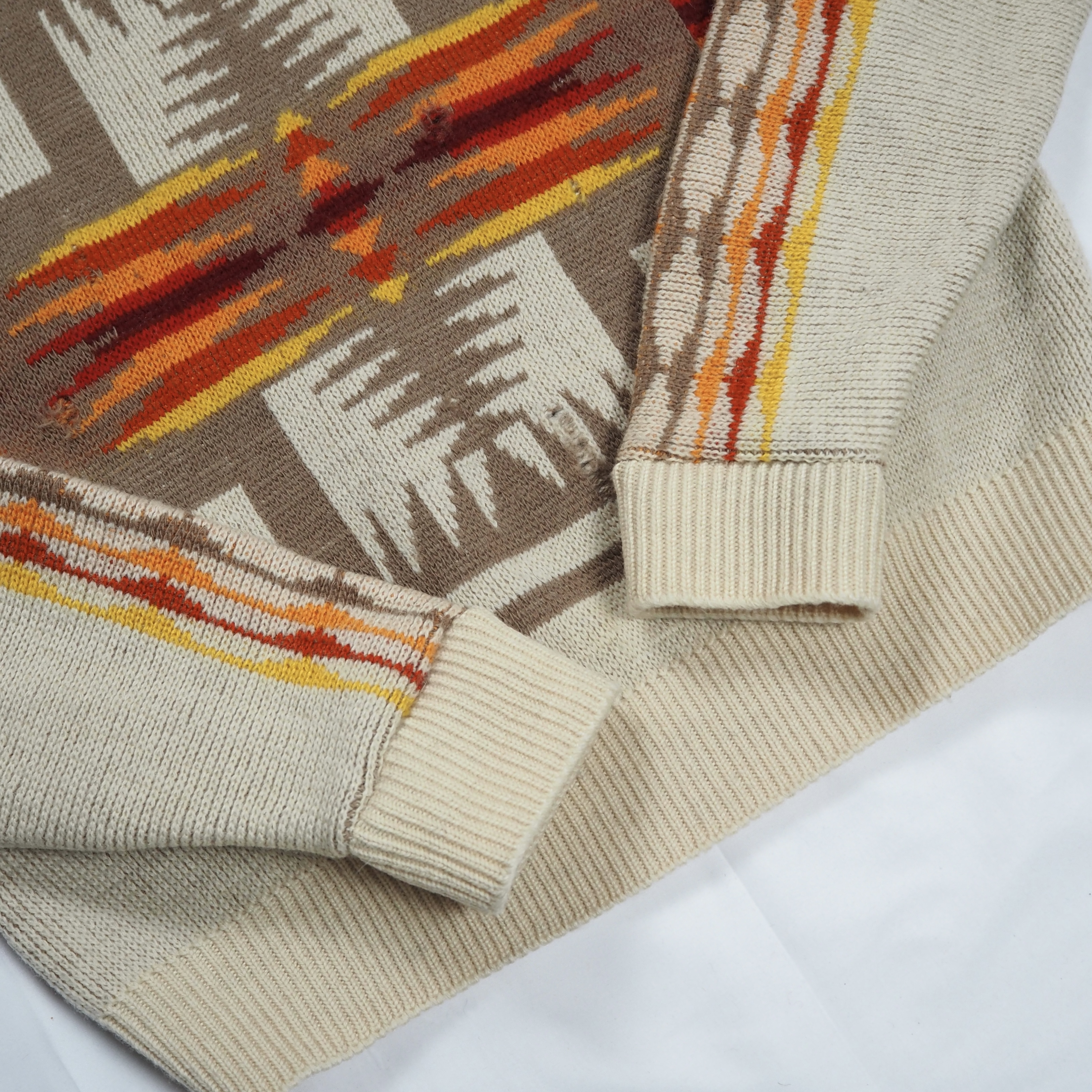 70’s-80’s Pendleton ウールニット ネイティブ柄 の画像 13