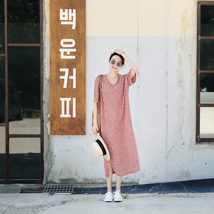 ミモレ丈 レディース ワンピース 袖あり かわいい スリット Aライン 襟なし Vネック 5分袖 シャツワンピ ファッション Www Quartzhotel Mx