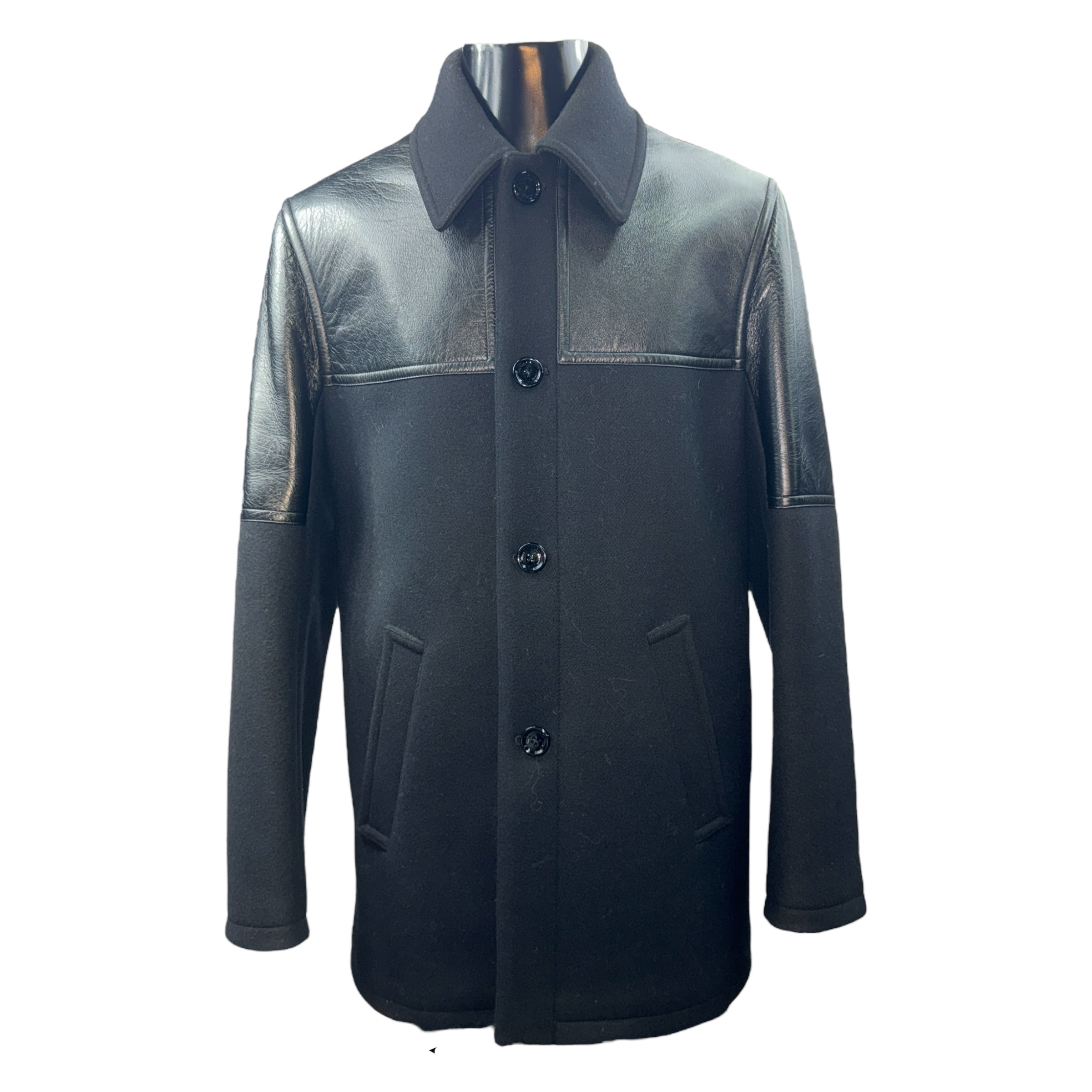 【CELINE】セリーヌ レザーコンビジャケット