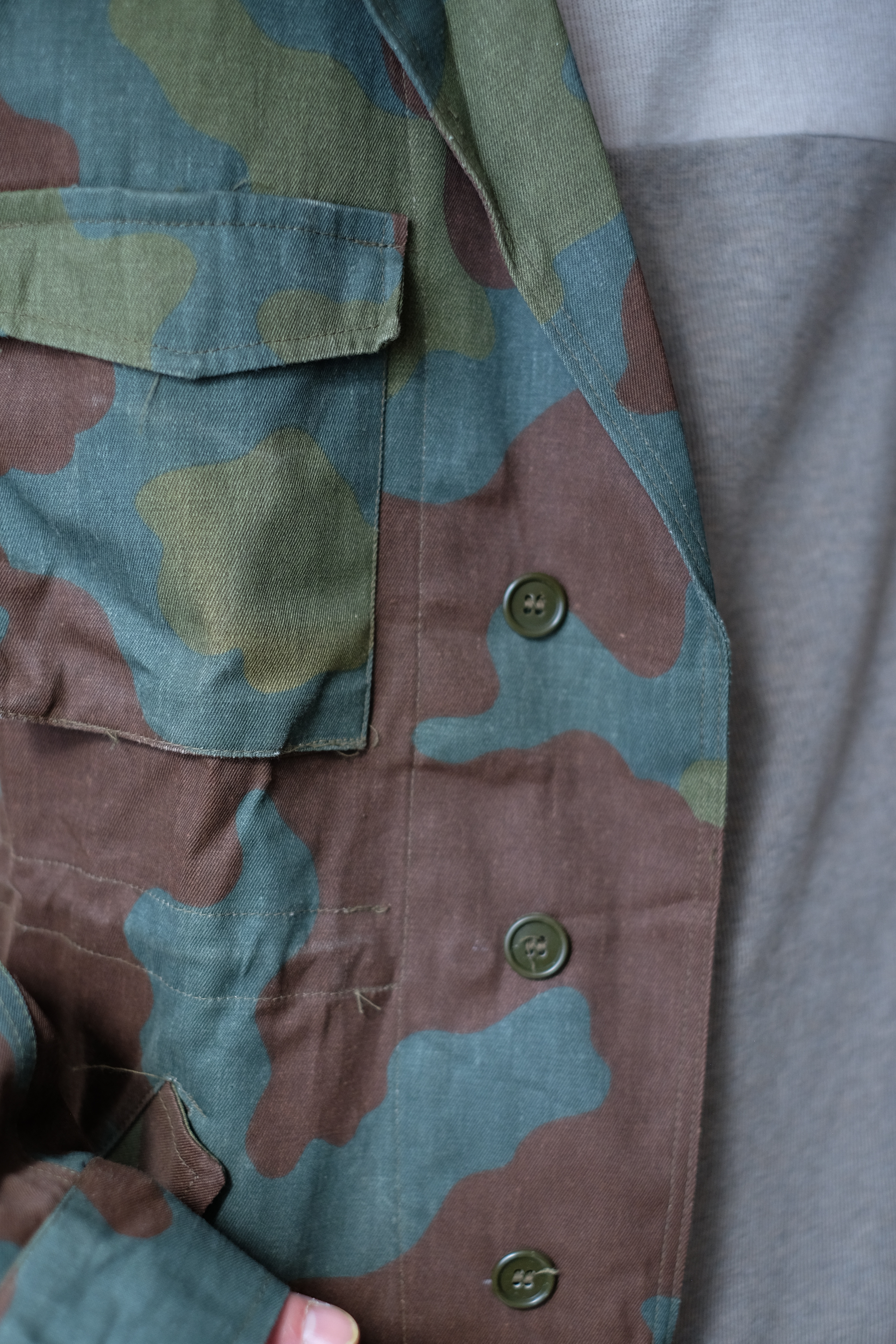 Italian military san marco camo field jacket “one wash” の画像 5